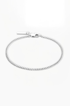 Bracelet cubain - 2 mm - (Argent)