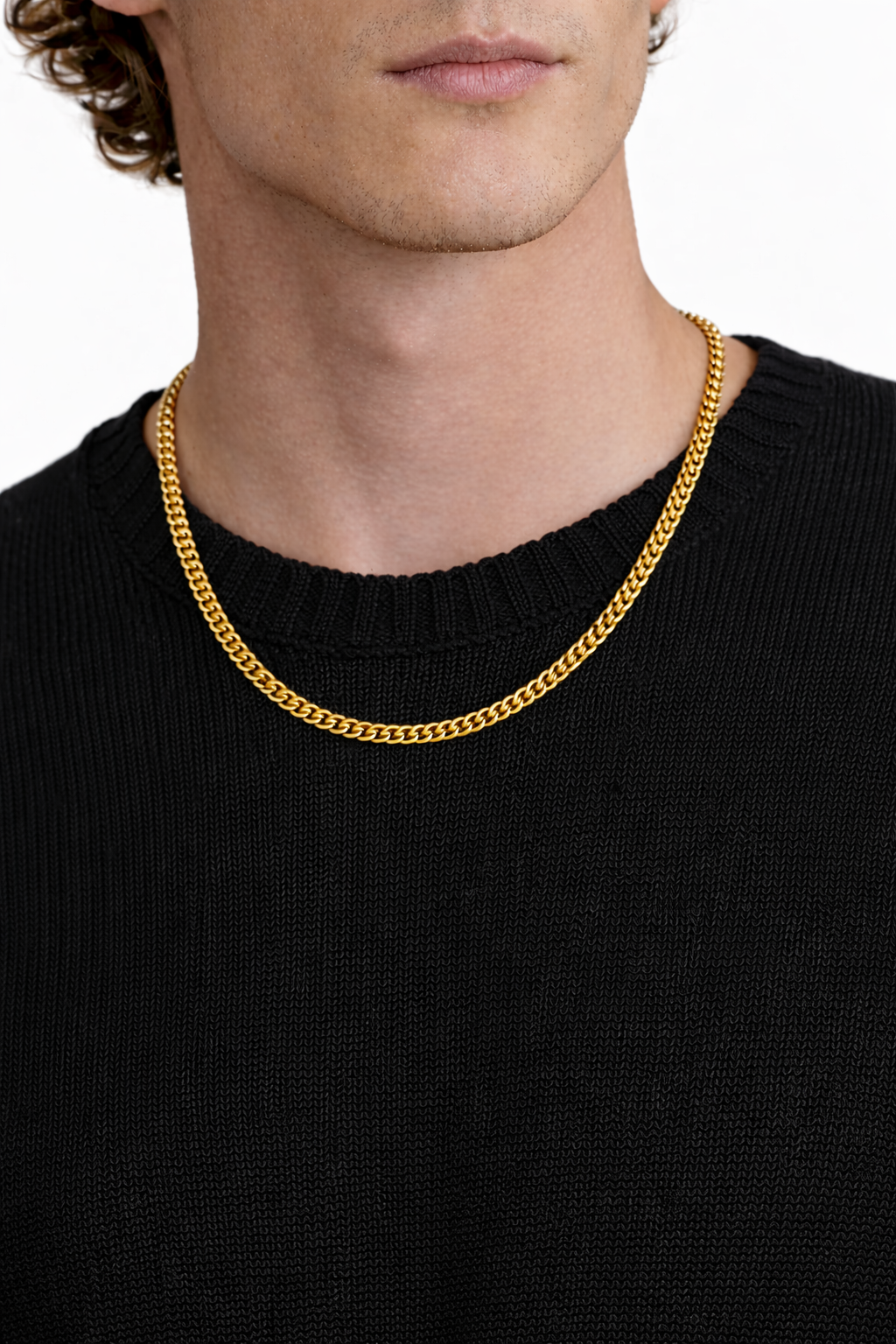 Chaîne cubaine - 3 mm - (Or) 