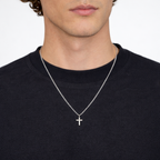 Collier Croix de la Domination - 2 mm - (Argent)