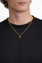 Collier Croix de la Domination - 2 mm - (Or)