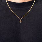 Collier Croix de la Domination - 2 mm - (Or)