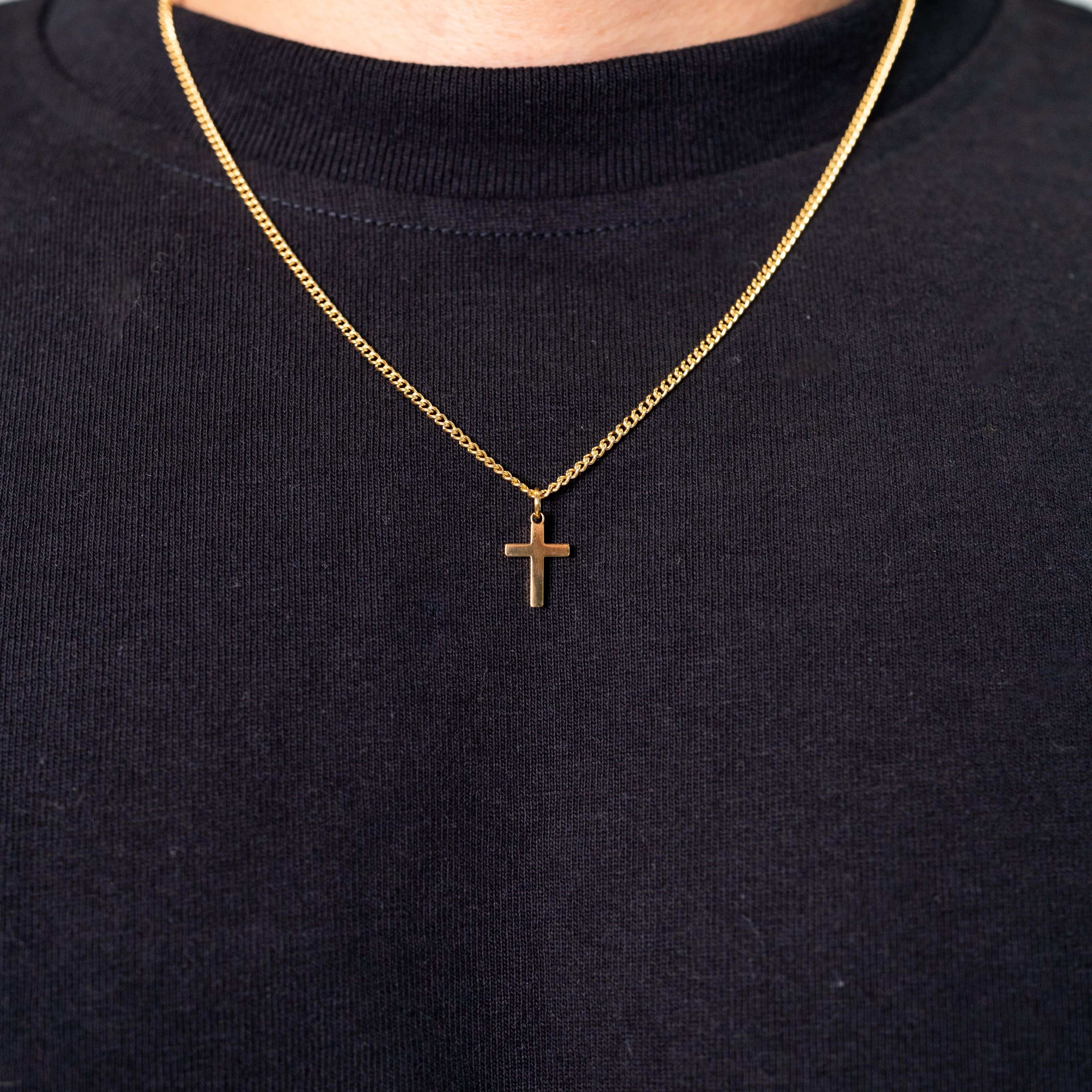 Collier Croix de la Domination - 2 mm - (Or)
