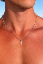 Collier Croix de la Domination - 2 mm - (Argent)