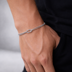 Bracelet éternel - 1,5 mm - (argent)