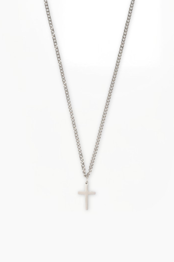 Collier Croix de la Domination - 2 mm - (Argent)