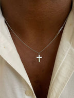 Collier Croix de la Domination - 2 mm - (Argent)