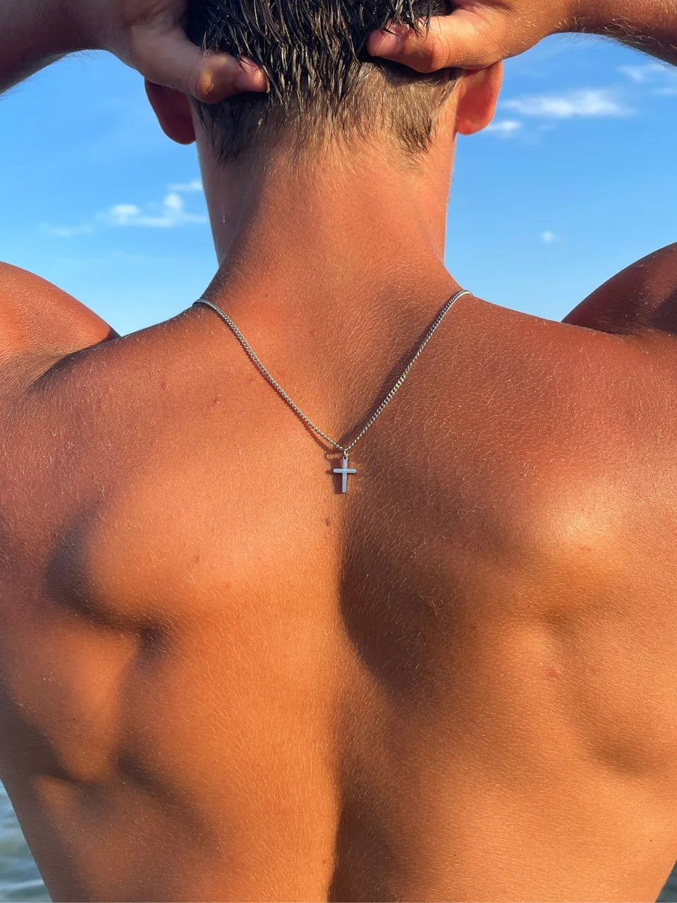 Collier Croix de la Domination - 2 mm - (Argent)