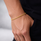 Bracelet cubain - 2 mm - (Or)