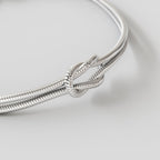 Bracelet éternel - 1,5 mm - (argent)